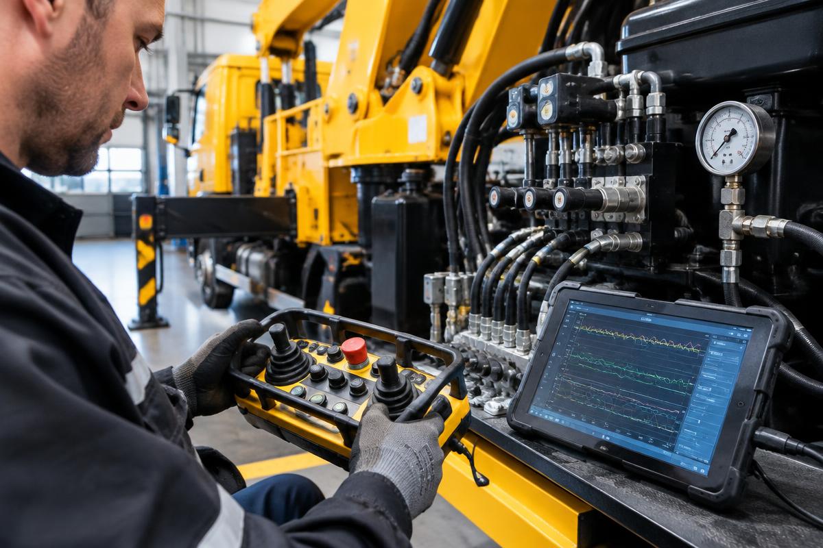 Diagnóstico técnico e parametrização de controles eletro-hidráulicos